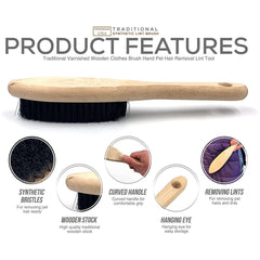 Newman and Cole Wooden Clothes Brush