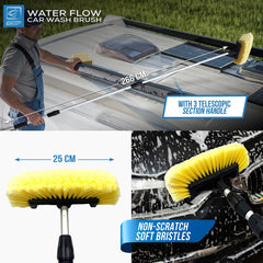 Water Flow Car Wash Brush 3 Section