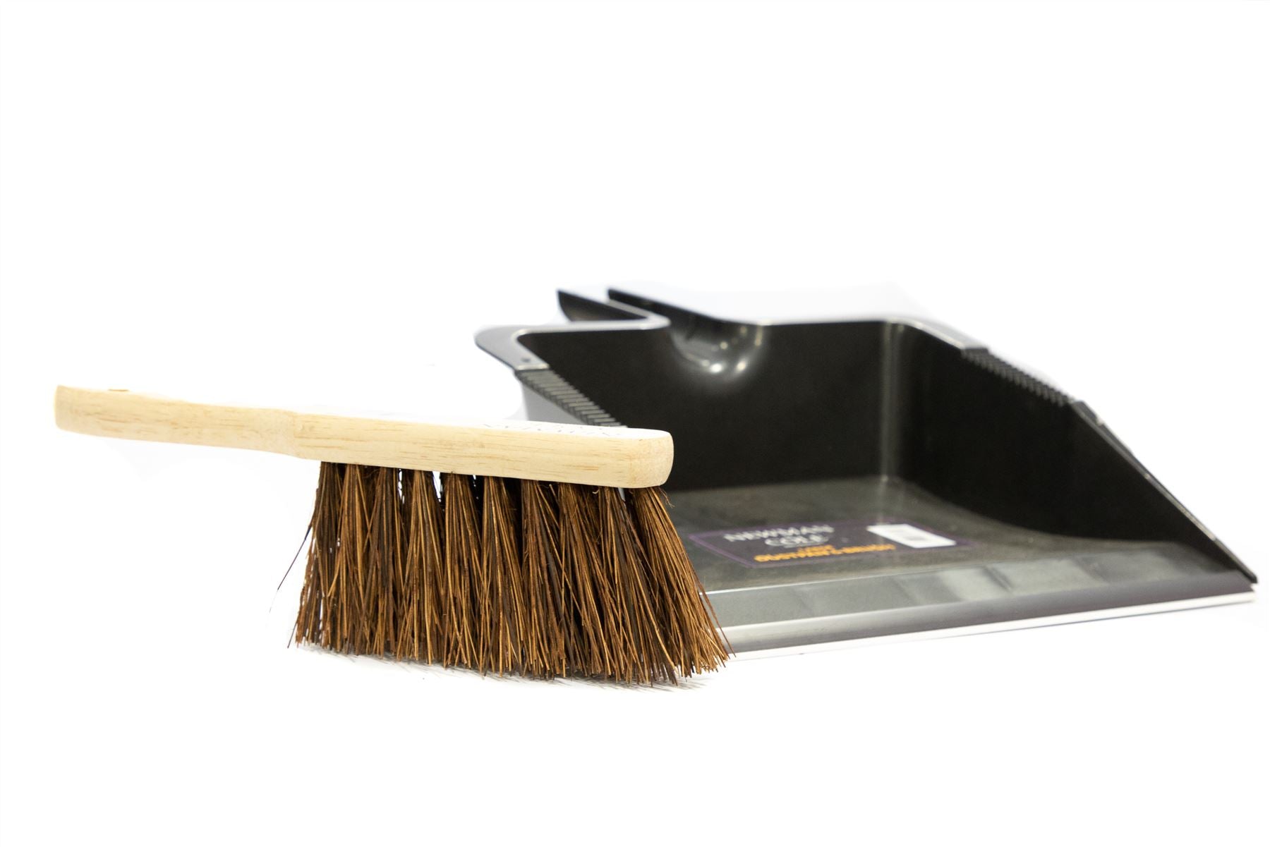 Newman and Cole Large Outdoor Garden Dustpan and Stiff Hand Brush Set - The Dustpan and Brush Store
