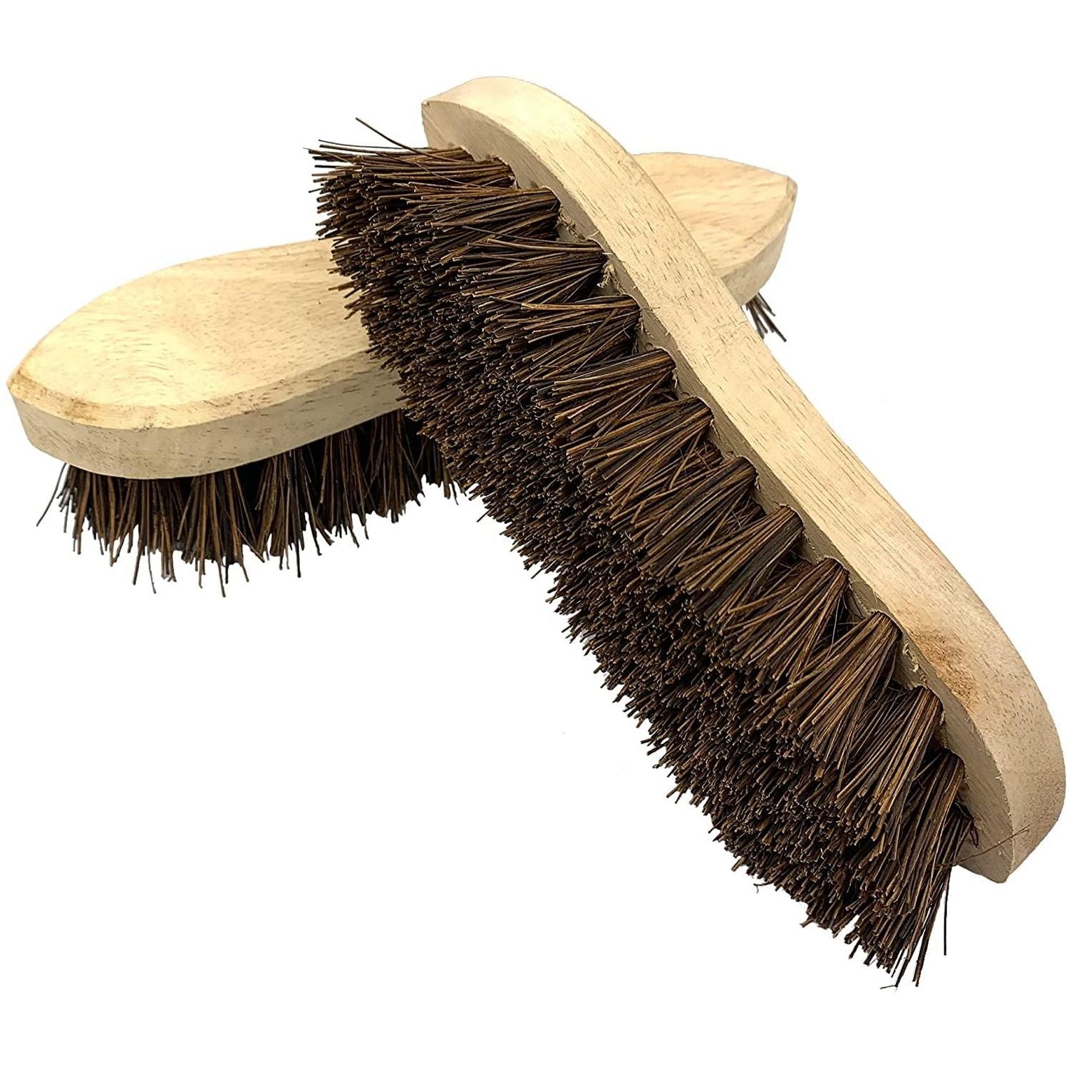 Traditional Wooden Scrubbing Brush - Pack of 2 - The Dustpan and Brush Store