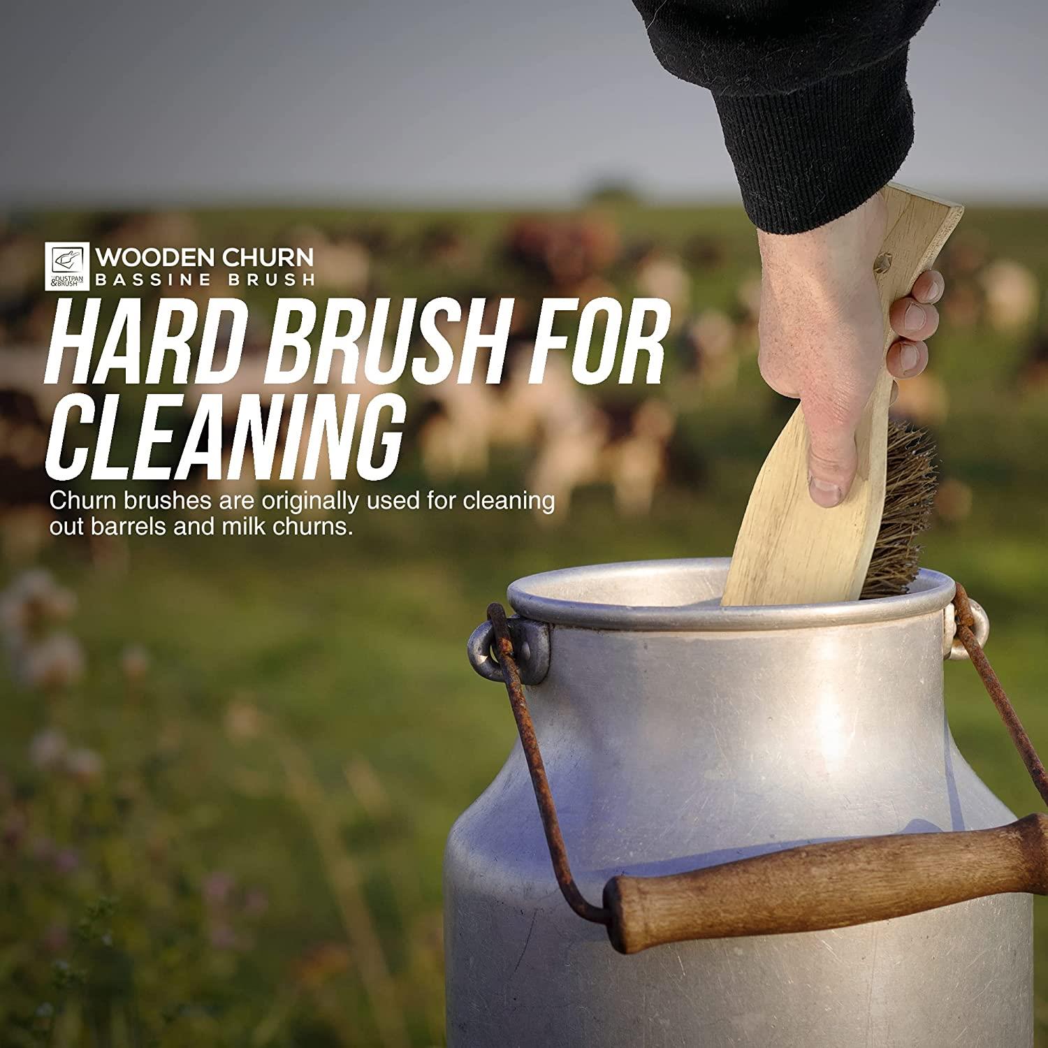Traditional Wooden Churn Brush - The Dustpan and Brush Store
