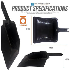 Newman and Cole Large Black Garden Dustpan