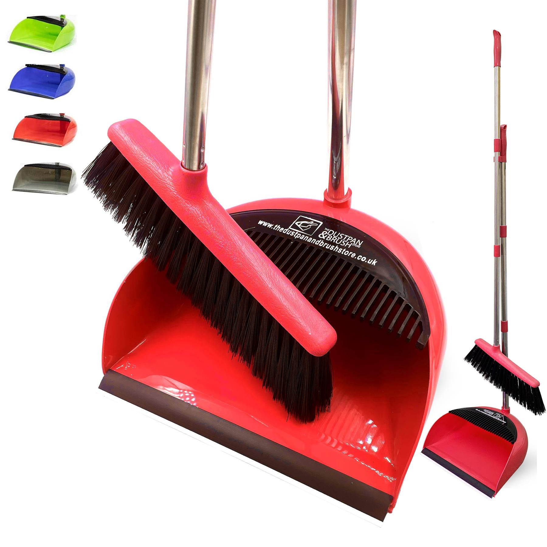 Long Handled Dustpan and Brush Set with Multi-Section Handle - The Dustpan and Brush Store