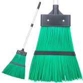 Telescopic Lawn Corn Broom Flick Gutter Brush with Long PVC Bristles