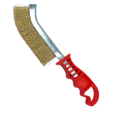 Wire Brush with Brass Wave Bristles