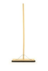 18" Heavy Duty Floor Squeegee with Wooden Handle | Rubber Blade - The Dustpan and Brush Store