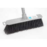 Silver Indoor Stiff Sweeping Brush Head and Handle Kitchen Broom Floor Sweeper