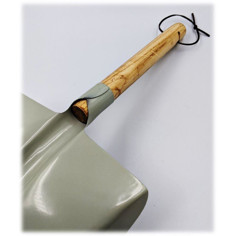 Heritage Green Coal Shovel with Hand Brush Set - The Dustpan and Brush Store