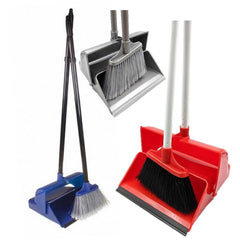 Long Handled Hooded Dustpan and Brush Set