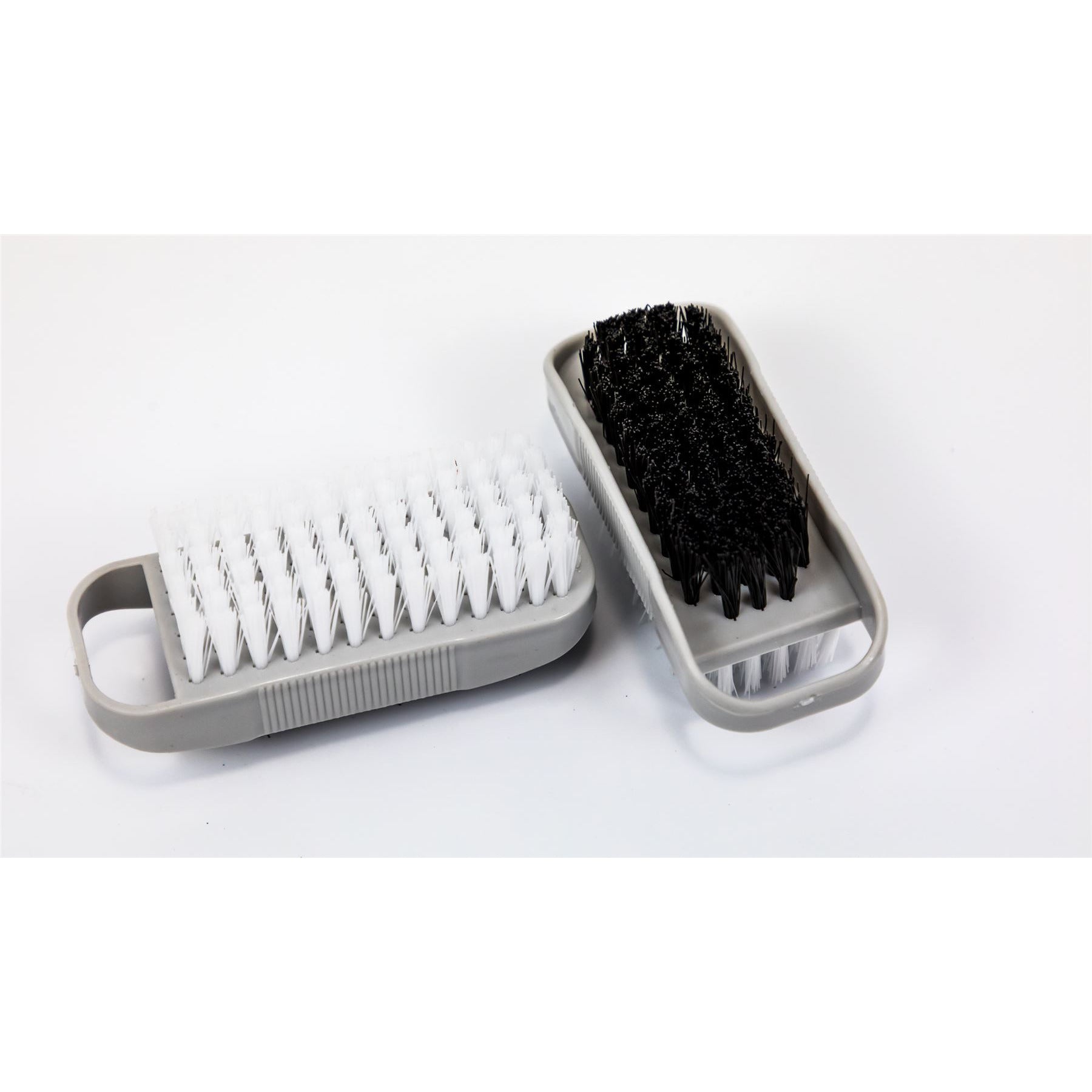 Pack of 2 Double Sided Plastic Nail Cleaning Brushes - The Dustpan and Brush Store