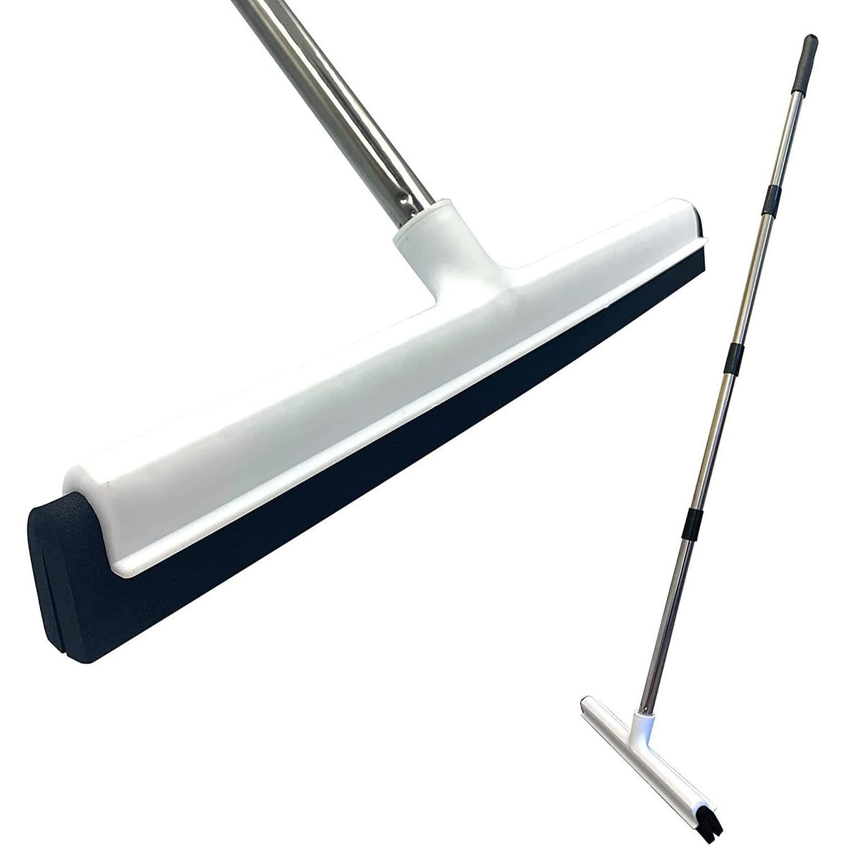Floor Squeegee with 4 Piece Stainless Steel Handle