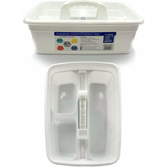 Cleaning Caddy Carry All Cleaners Tote Tray White