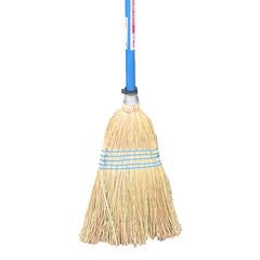 Traditional Corn Broom Besom Long Handled Sweeping Brush