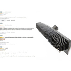 Rubber Bristle Broom Brush with Solid 1.2m Metal Handle Ideal for Dog & Cat Hair Removal - The Dustpan and Brush Store