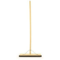 18" Heavy Duty Wooden Rubber Floor Squeegee Blade Metal Stay and Solid Handle - The Dustpan and Brush Store