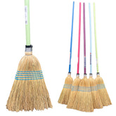 Traditional Corn Broom Besom Long Handled Sweeping Brush