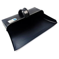 Metal Dustpan and Brush Traditional Strong Metal Hooded Dust Pan and Stiff Hand Brush