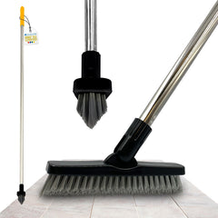 Colour Coded Yellow Handle and Angled Grout Brush Head
