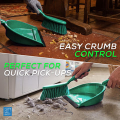 Colour Coded Green Dustpan Set - The Dustpan and Brush Store