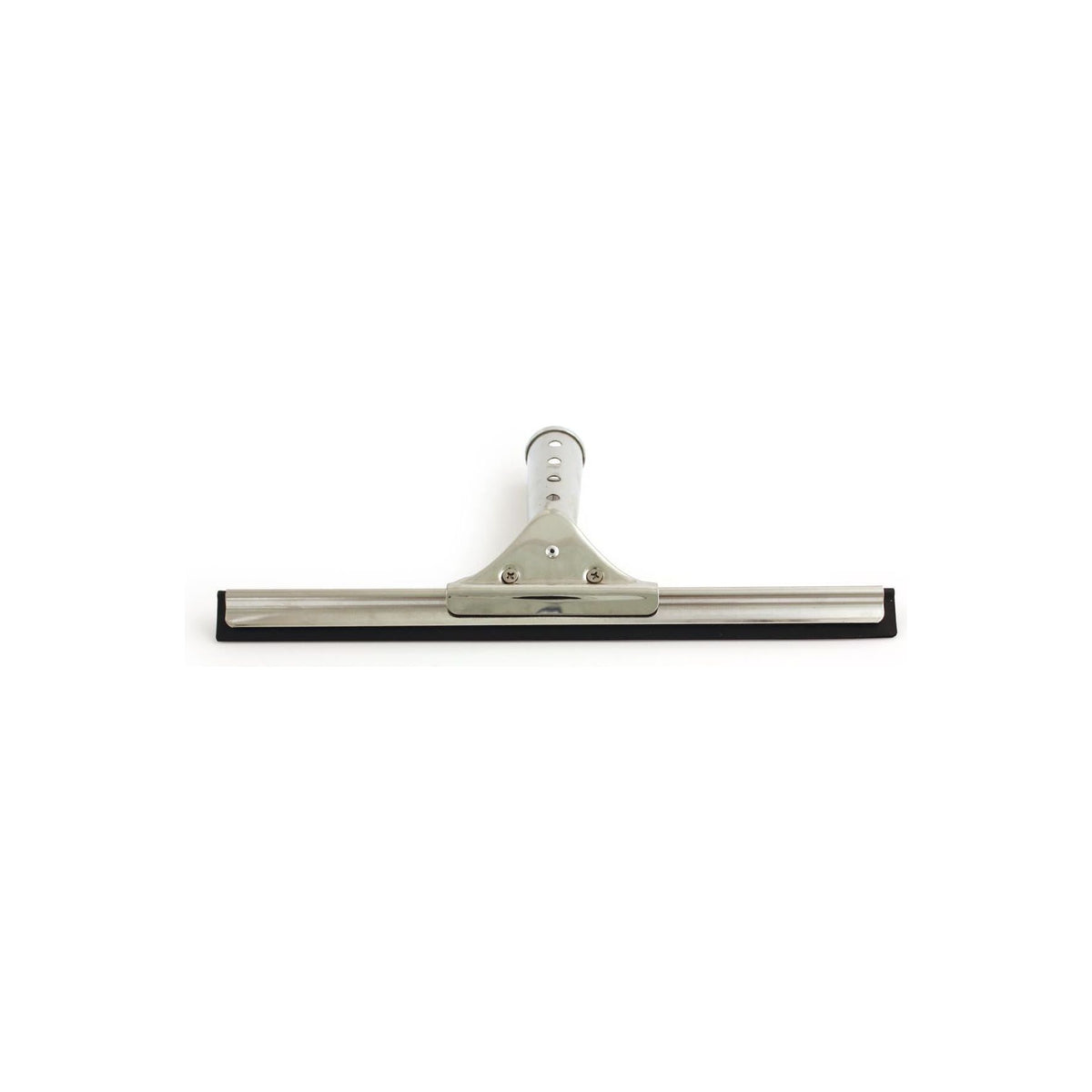 12" Stainless Steel Window Squeegee with Rubber Blade