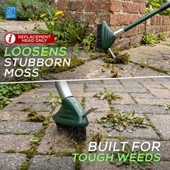 Replacement Weed Brush Head – Steel Wire Joint & Patio Cleaner - The Dustpan and Brush Store
