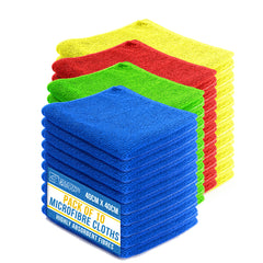 Large Microfibre Cleaning Cloths Pack of 10