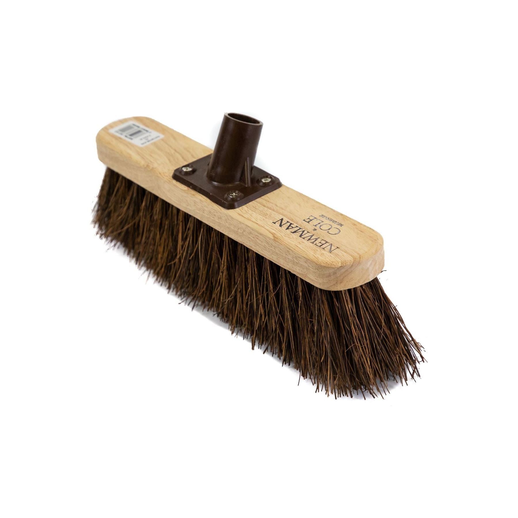 Newman and Cole 12" Natural Bassine Broom Head with Plastic Socket