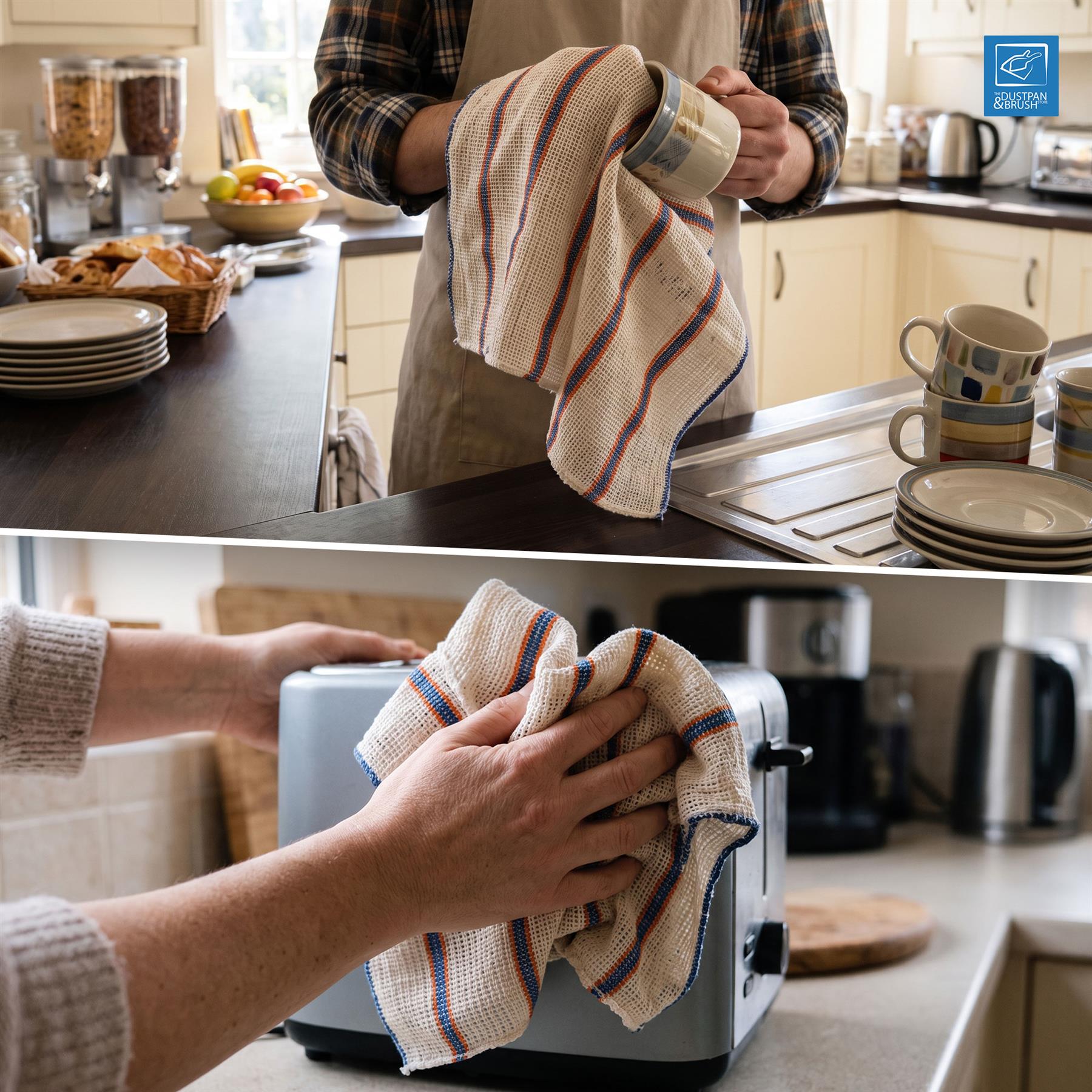 Large Traditional Dish Cloths | Pack of 4