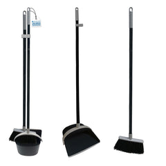 Long Handled Dustpan and Brush Set | No Bend Floor Sweeper