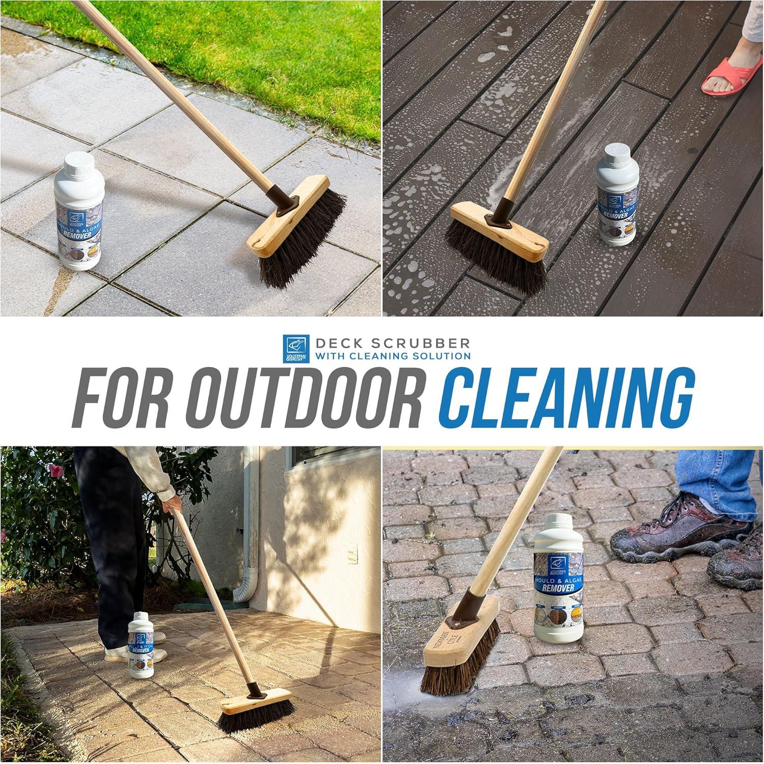 Patio Cleaning Set - Brush & Solution