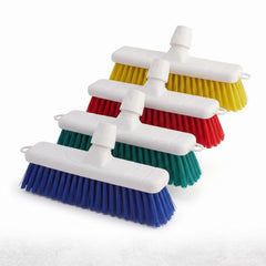 12" Soft Colour Coded Food Hygiene Broom Head - 4 Colours - The Dustpan and Brush Store