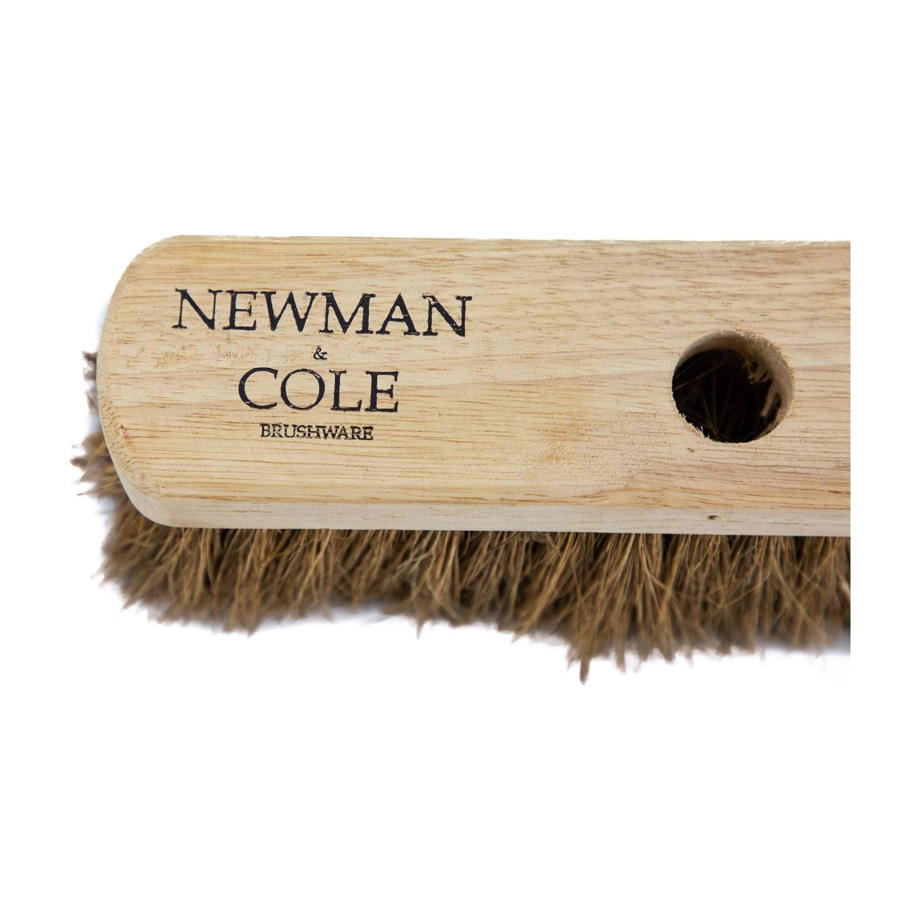 10" Newman and Cole Natural Soft Coco Broom Head with Hole