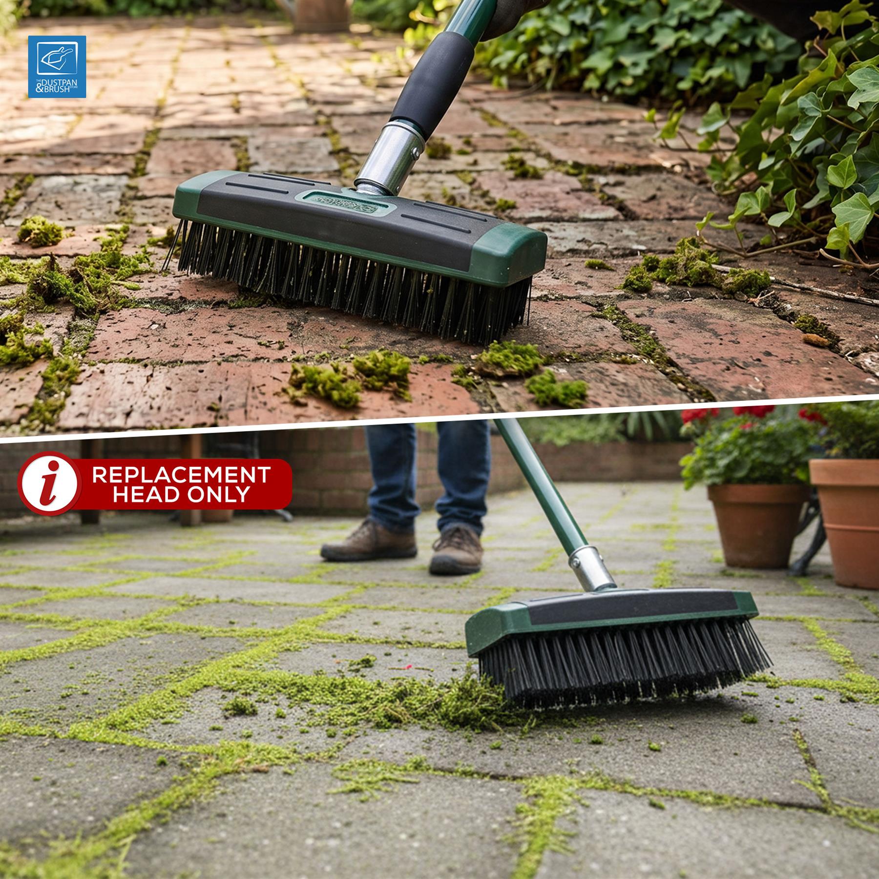 Replacement Weed Brush Head – Steel Wire Patio Cleaner - The Dustpan and Brush Store