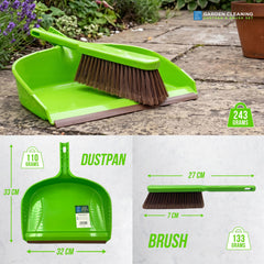 Large Outdoor Garden Dustpan and Brush Set - The Dustpan and Brush Store