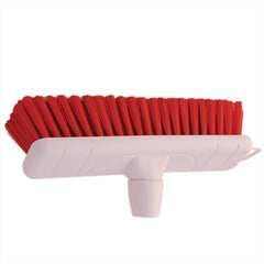 Red 12" 300mm Soft Colour Coded Food Hygiene Brush Sweeping Broom Head Only