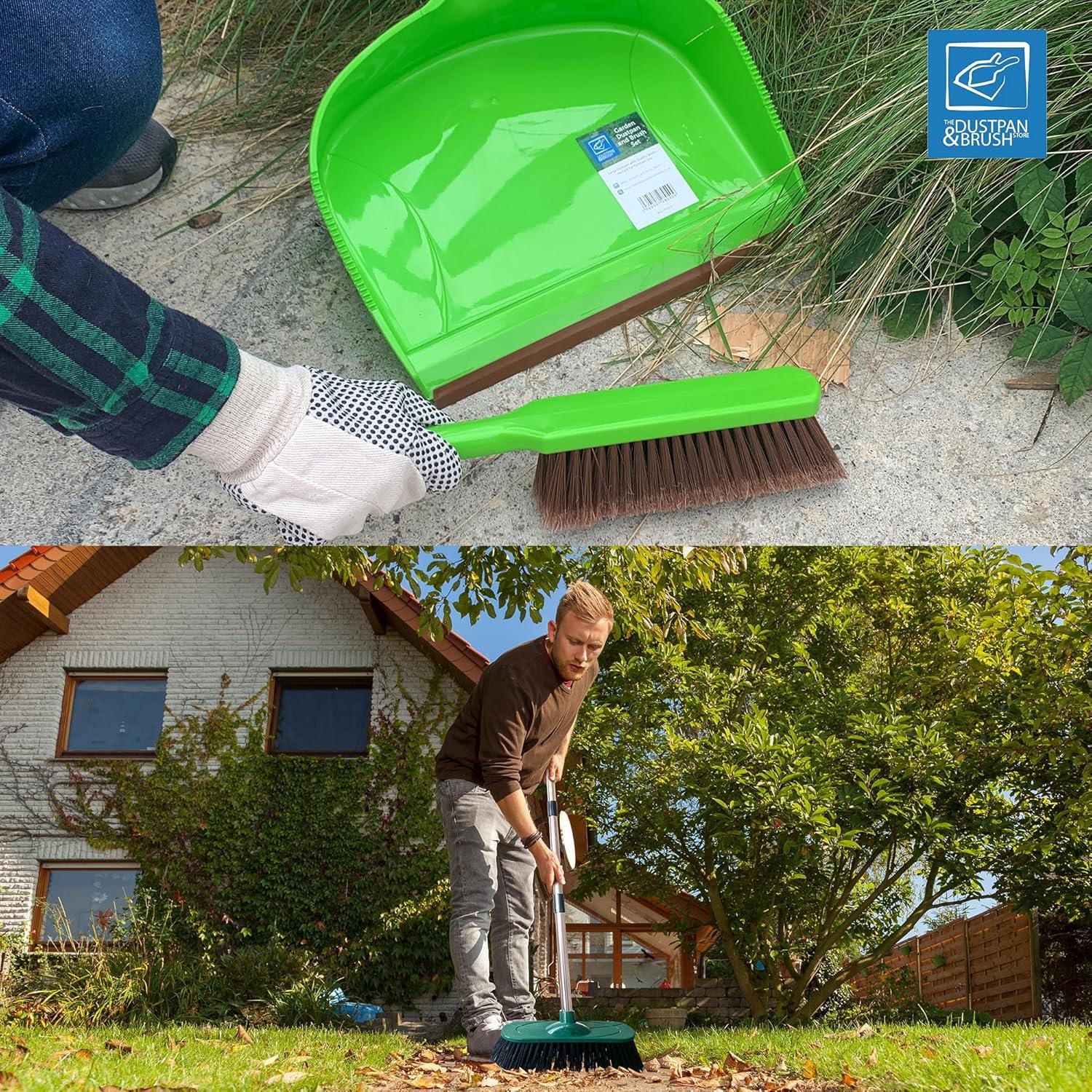 Outdoor Broom and Dustpan Set