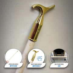 Brass Window Pole with 4ft Wooden Handle