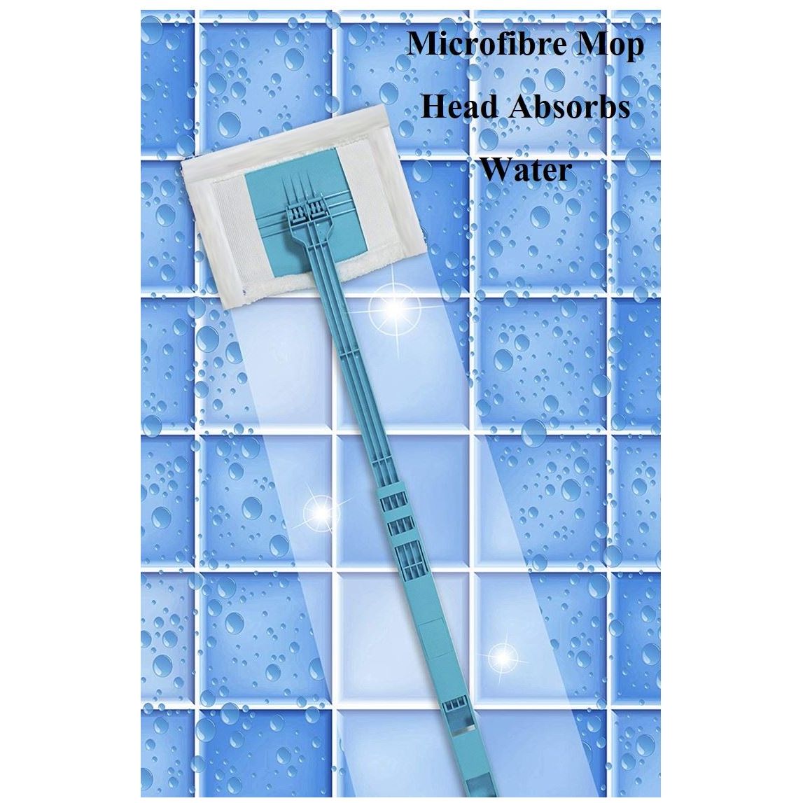 Tile Sponge Cleaner Bathroom Squeegee Extendable Handle