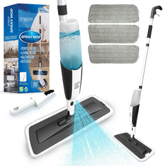 Spray Mop with 3 Microfibre Mop Heads