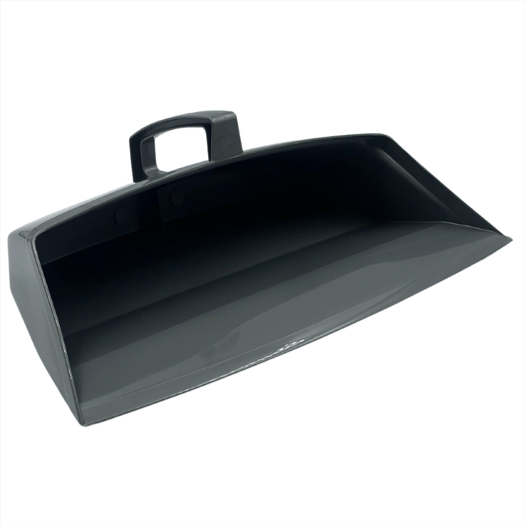 Addis Closed Hooded Plastic Dustpan in Silver / Grey