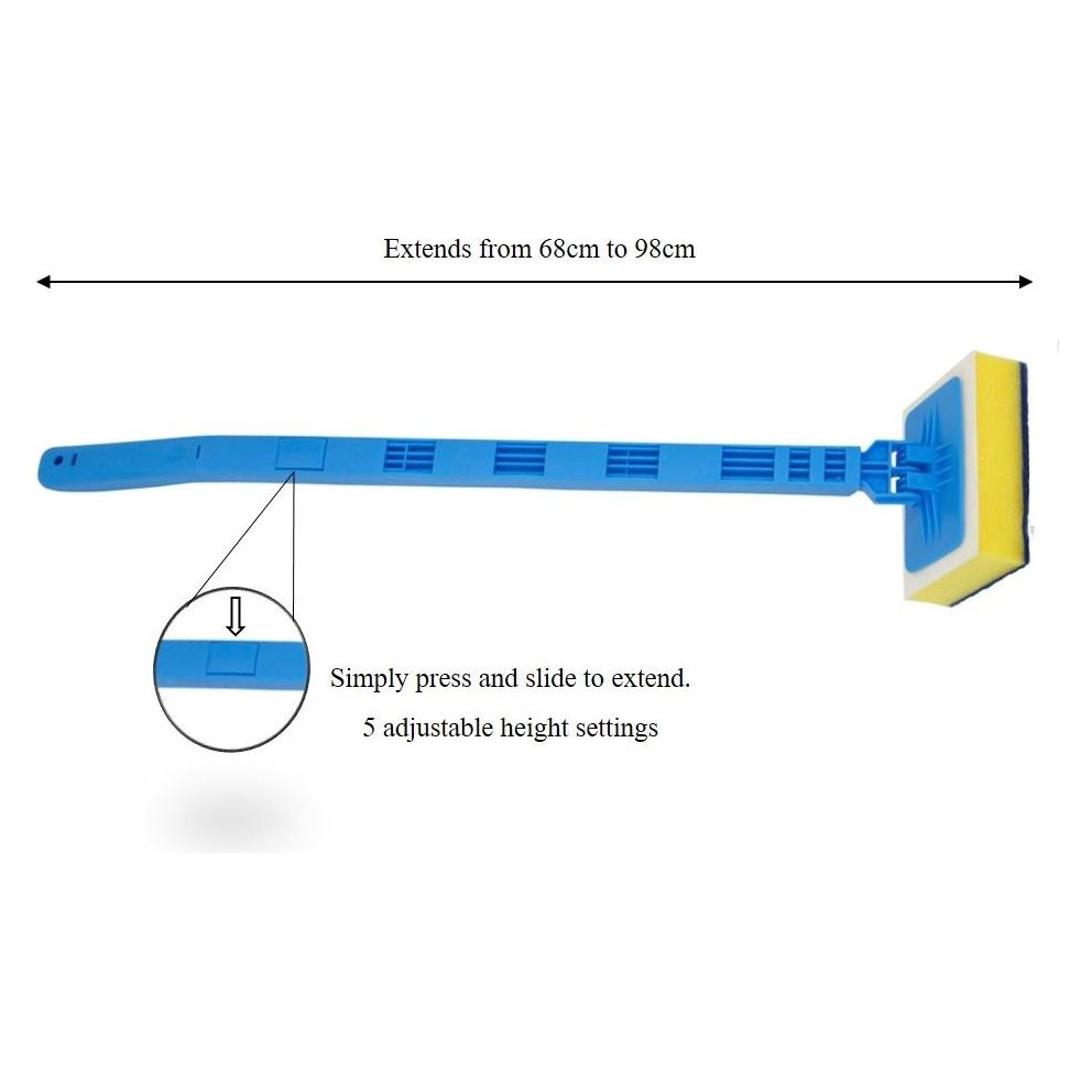 Tile Sponge Cleaner Bathroom Squeegee Extendable Handle