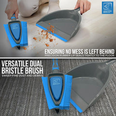 4 in 1 Rubber Dustpan and Brush Set