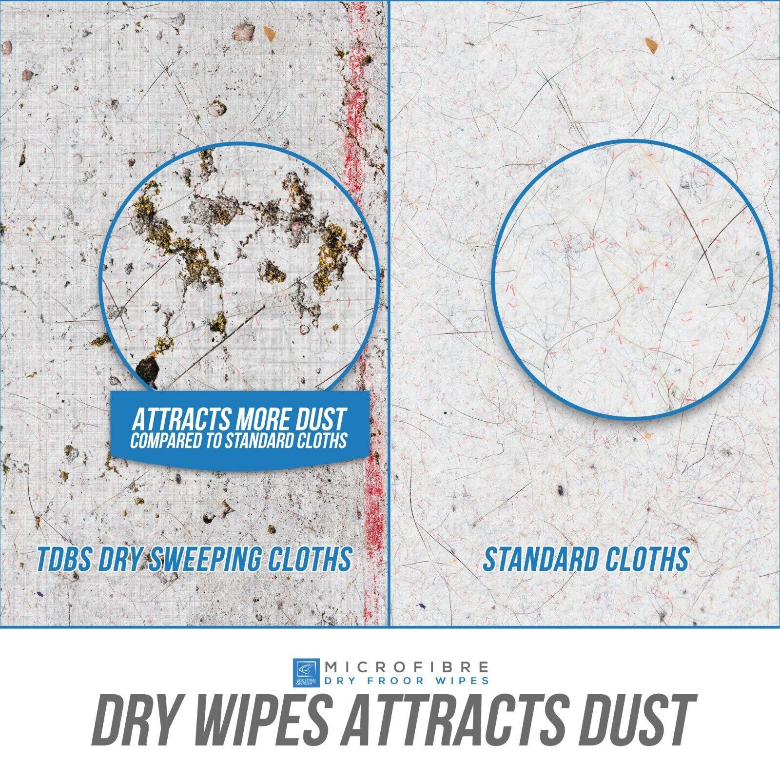 100 Dry Floor Mop Wipes - Pack of 2