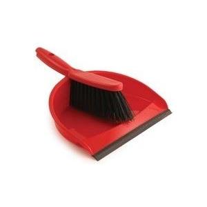 RED Dustpan and STIFF Brush - Colour Coded