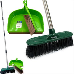 Outdoor Broom and Dustpan Set