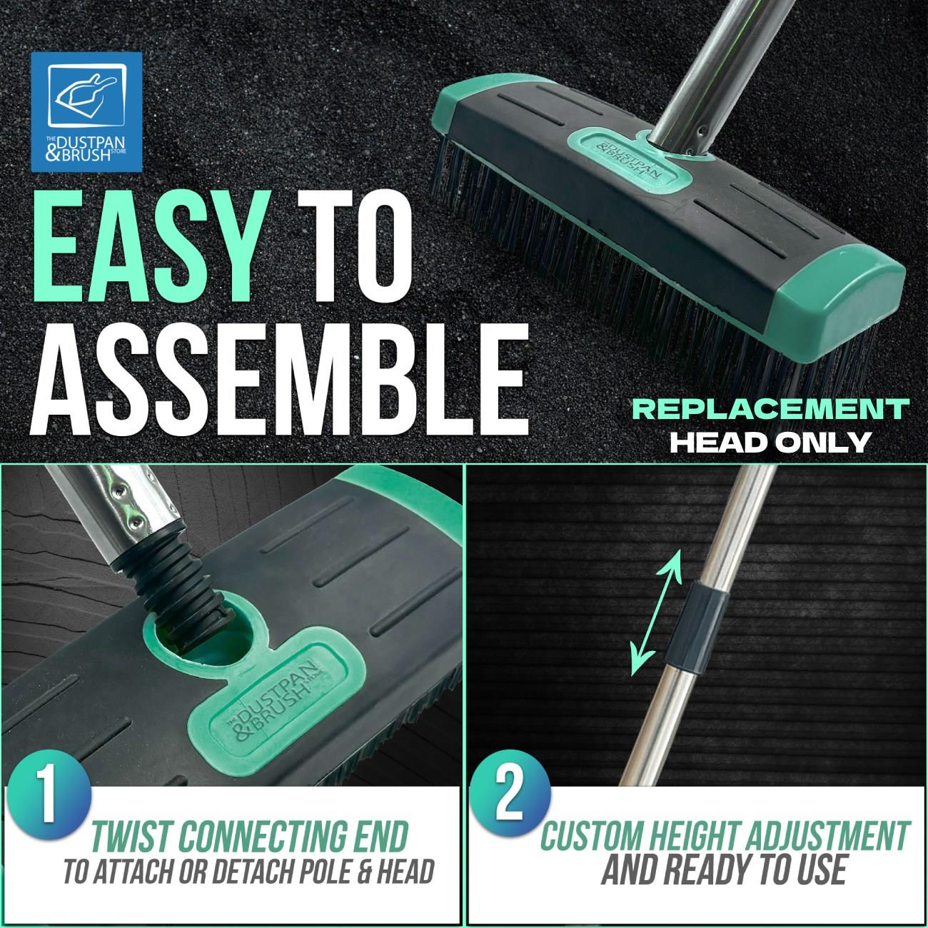 Replacement Weed Brush Head – Steel Wire Patio Cleaner - The Dustpan and Brush Store