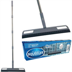 Floor Squeegee with 4 Piece Handle and Rotatable Head