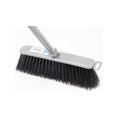 Silver Indoor Stiff Sweeping Brush Head and Handle Kitchen Broom Floor Sweeper