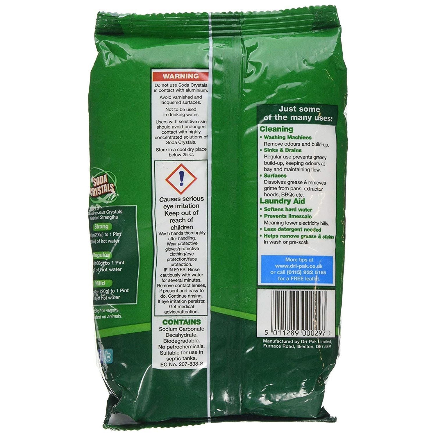 Soda Crystals 1KG Bag