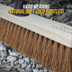 18" Newman & Cole Soft Coco Broom | Outdoor Decking Brush - The Dustpan and Brush Store